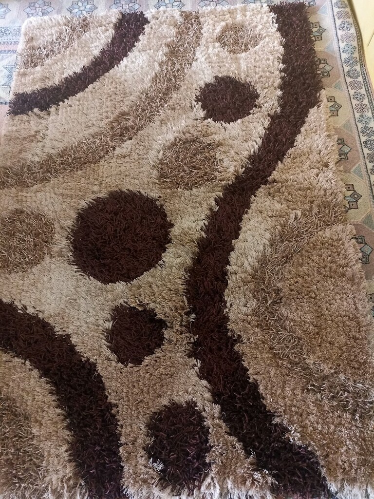 tüylü halı boy 180 santim en 120 santim sağlam kaliteli temiz halı - 2