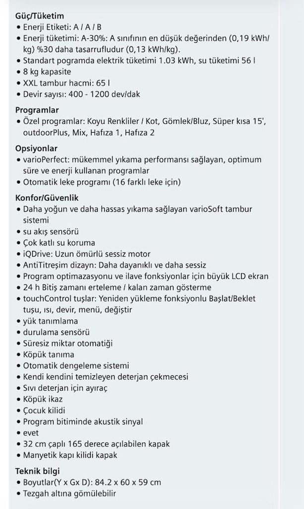 Siemens Çamaşır Makinası.(.orjinal Alman üretimi ) - 3