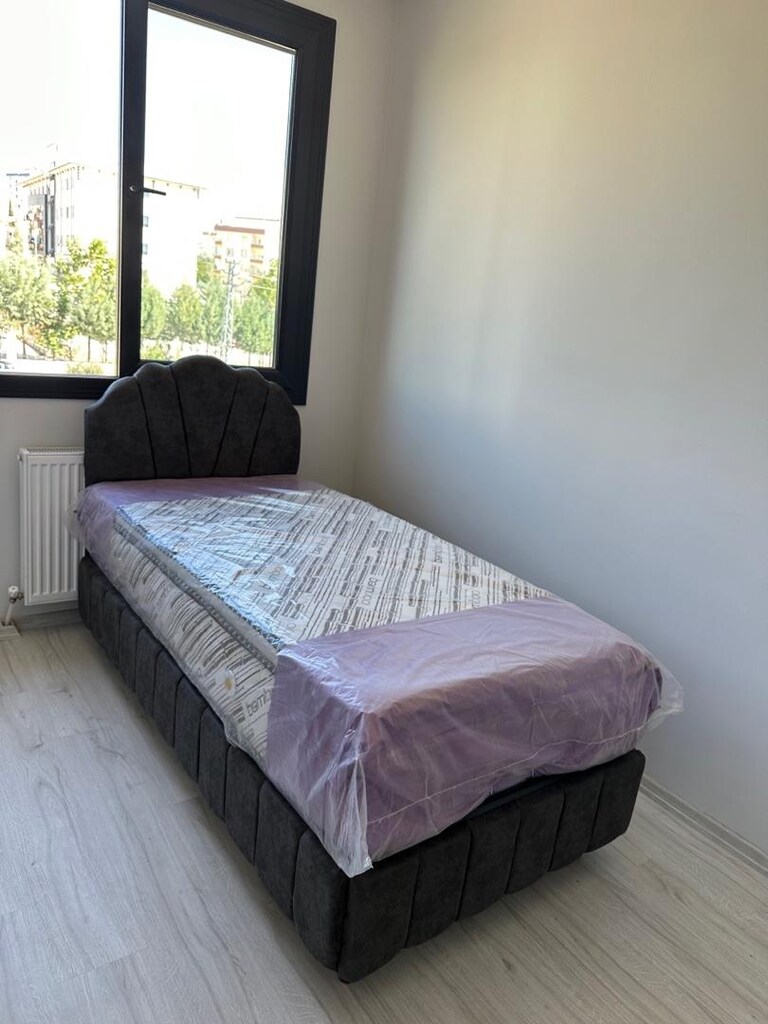 ultra lüks tek kişilik baza başlık petli yatak sıfır ürün ambalıjında - 3