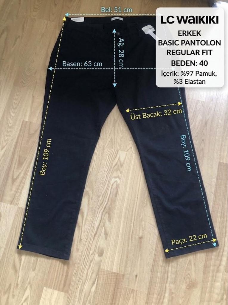 LCW SİYAH CHİNO PANTOLON - 3