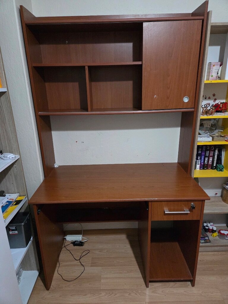kitaplıklı çalışma masası 120 cm - 2