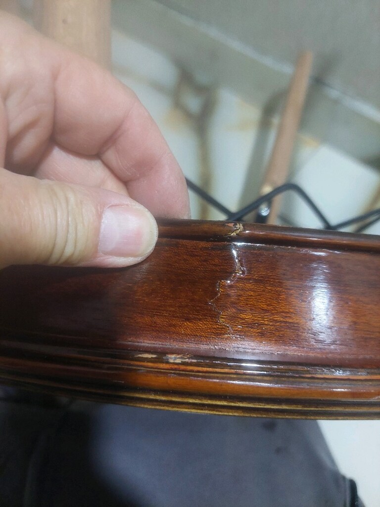 Fiskos sehpa. Çap 50 cm. Yerden yüksekliği 43 cm. Diğeri hediye. - 7