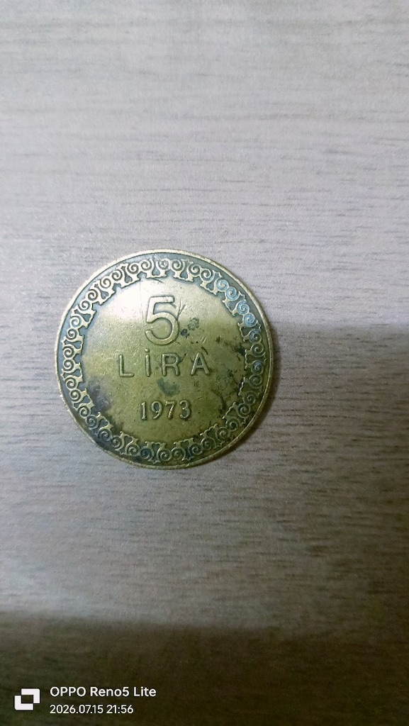 1973 yılında basılmış bir İstanbul Bayrampaşa Cezaevi İşyurdu jetonu - 5