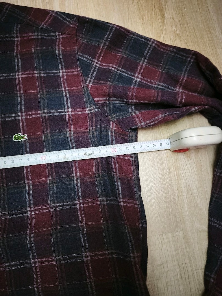 Lacoste Kareli Gömlek 39/M slim fit kışlık gömlek - 6