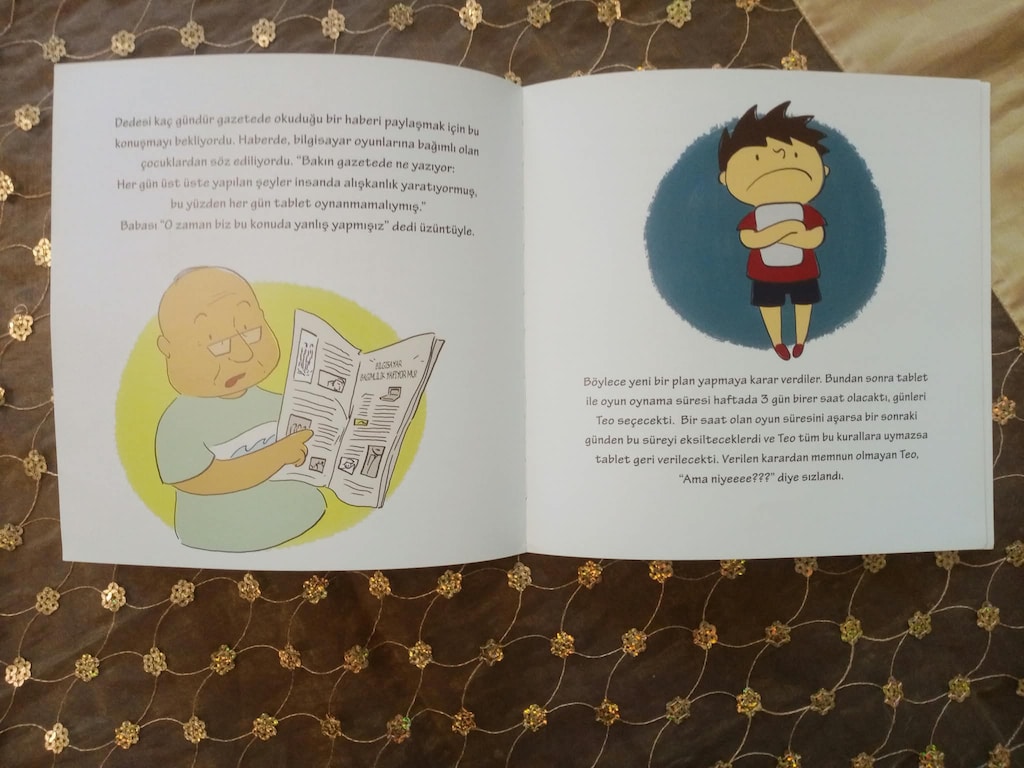 Okul öncesi 3 - 6 yaş çocuk kitabı Teo'nun Tablet Kitabı - 3