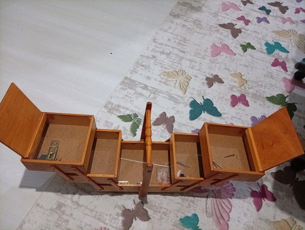 ahşap dikiş kutusu - 3