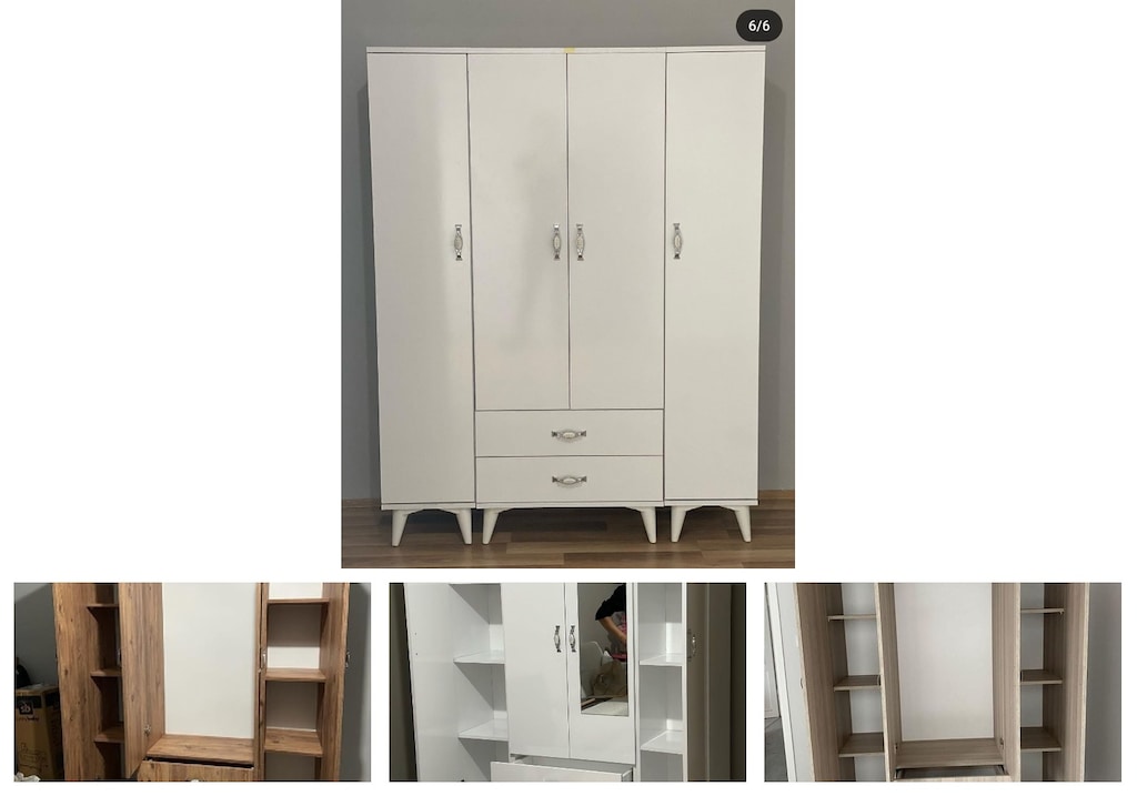 4 kapaklı elbise dolabı isnlehvpdp - 4