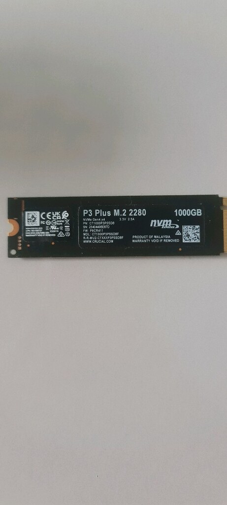crucial p3 plus 1 tb m2 disk - 2