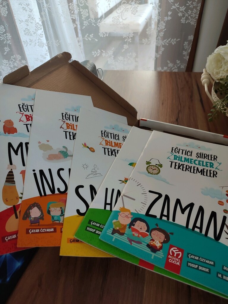 5 kitaplık seri eğitici şiirler, bilmeceler, tekerlemeler - 2