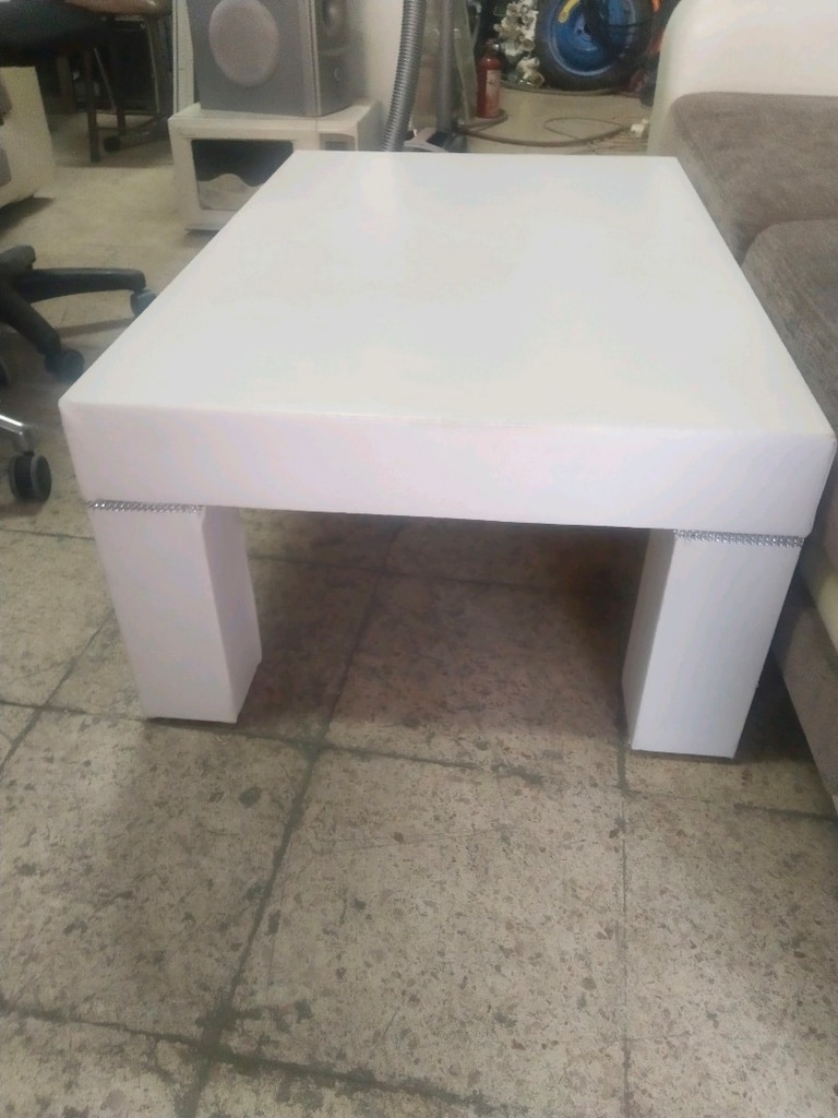 beyaz deri orta sehpa Buca - 4