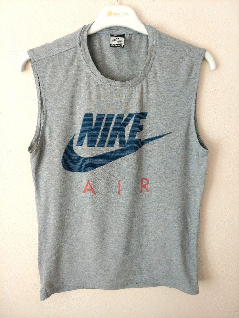 Nike Air Kolsuz gri spor Tişört - 2