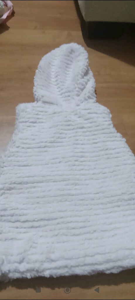 peluş hırka yelek ve sapka - 6