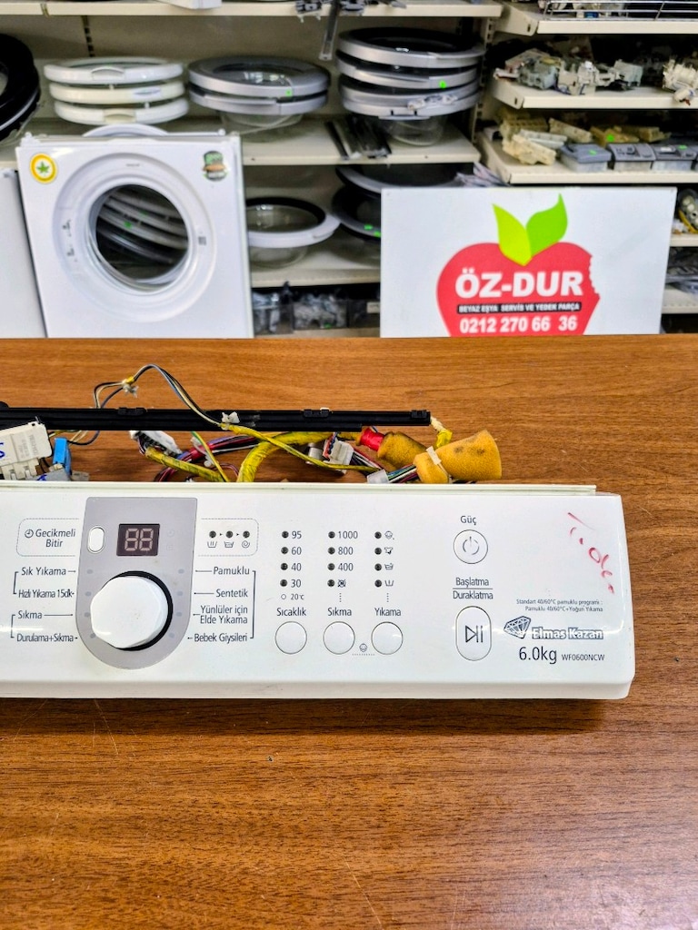 Samsung WF0600NCW Çamaşır Makinesi Ön Panel Kart Tesisat Tam Set - 3