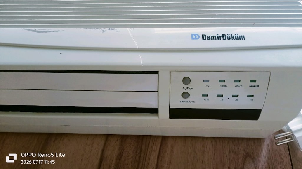 Demirdöküm ısıtıcı ve soğutucu fan sıfır ayarındadır - 12