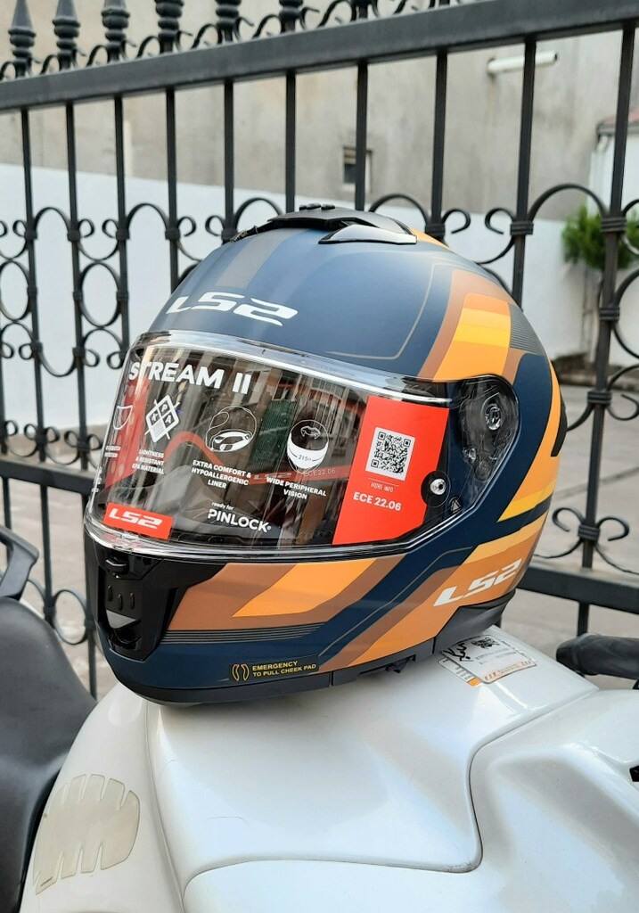 LS2 STREAM 2 GÖZLÜKLÜ FUL MOTOR KASK =XL= - 5