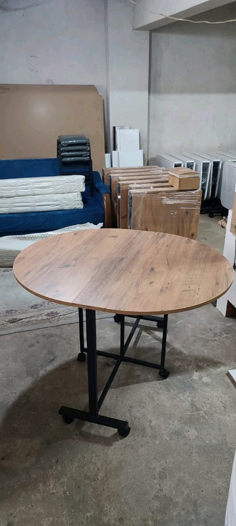 Okey masası tekerlekli Atlantik çam MDF 118cmx102cm yüksekliği 74cm - 4