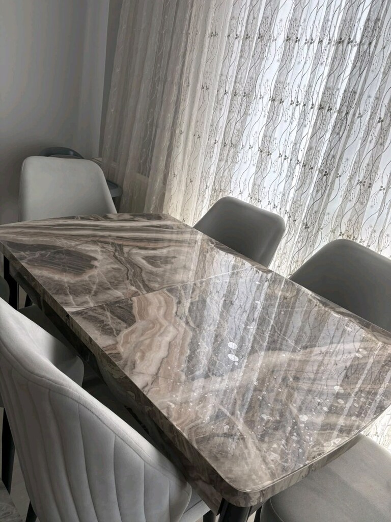 6 KİŞİLİK AÇILABİLEN SIFIR AYARINDA YEMEK MASASI + 6sandalye - 3