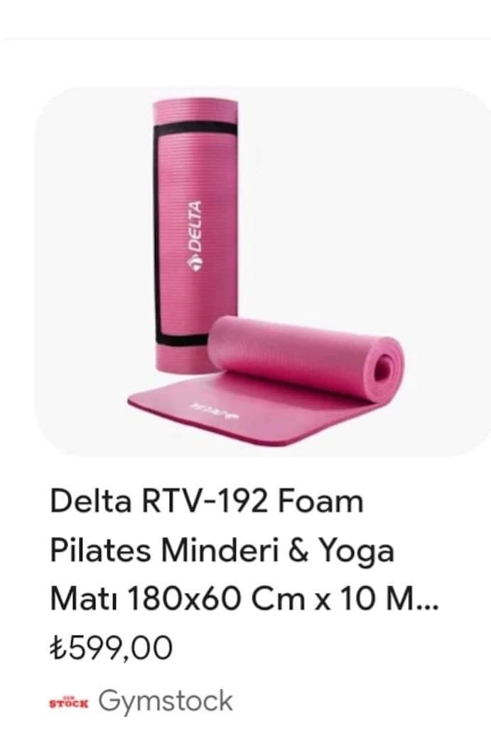 Delta Plates minderi yoga matı. Delta plates topu. Atlama ipi hediye - 10