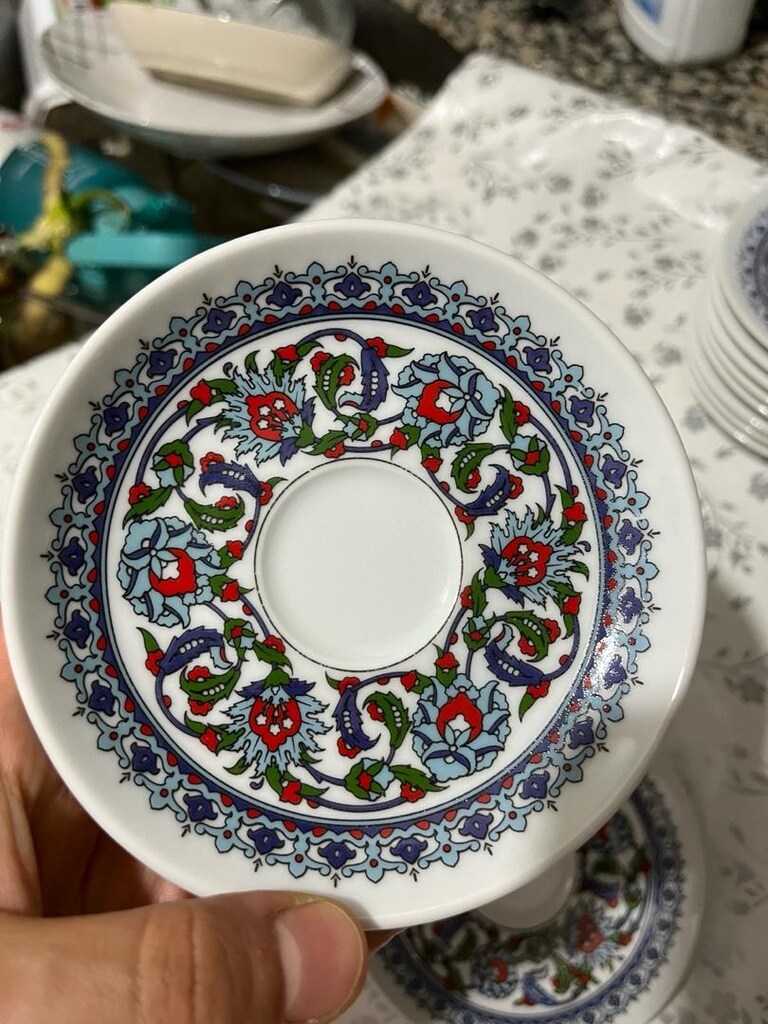 güral porselen 2 adet Türk kahvesi fincan tabağı - 2