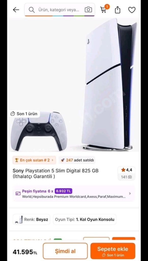 PS 5 DİGİTAL SLİM OYUN KONSOLU - 5