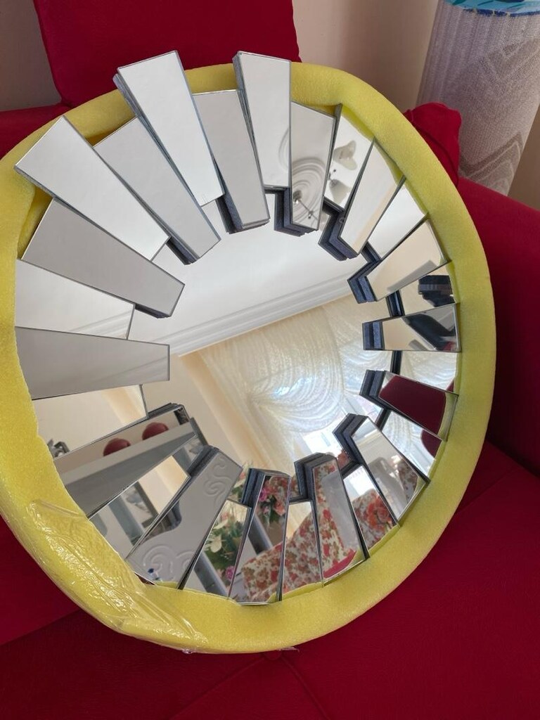 dekoratif ayna 60x60 sıfır kullanılmamış - 2