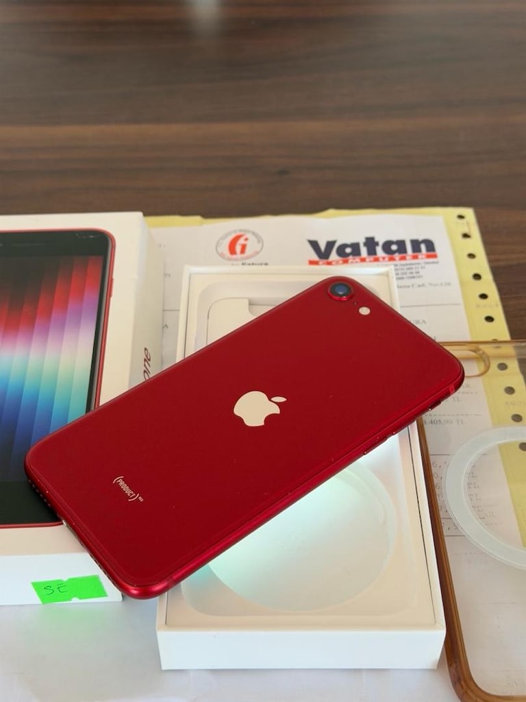 APPLE İPHONE SE 3.Nesil 2022 çok temiz kutulu faturalı sıfır ayarında - 2