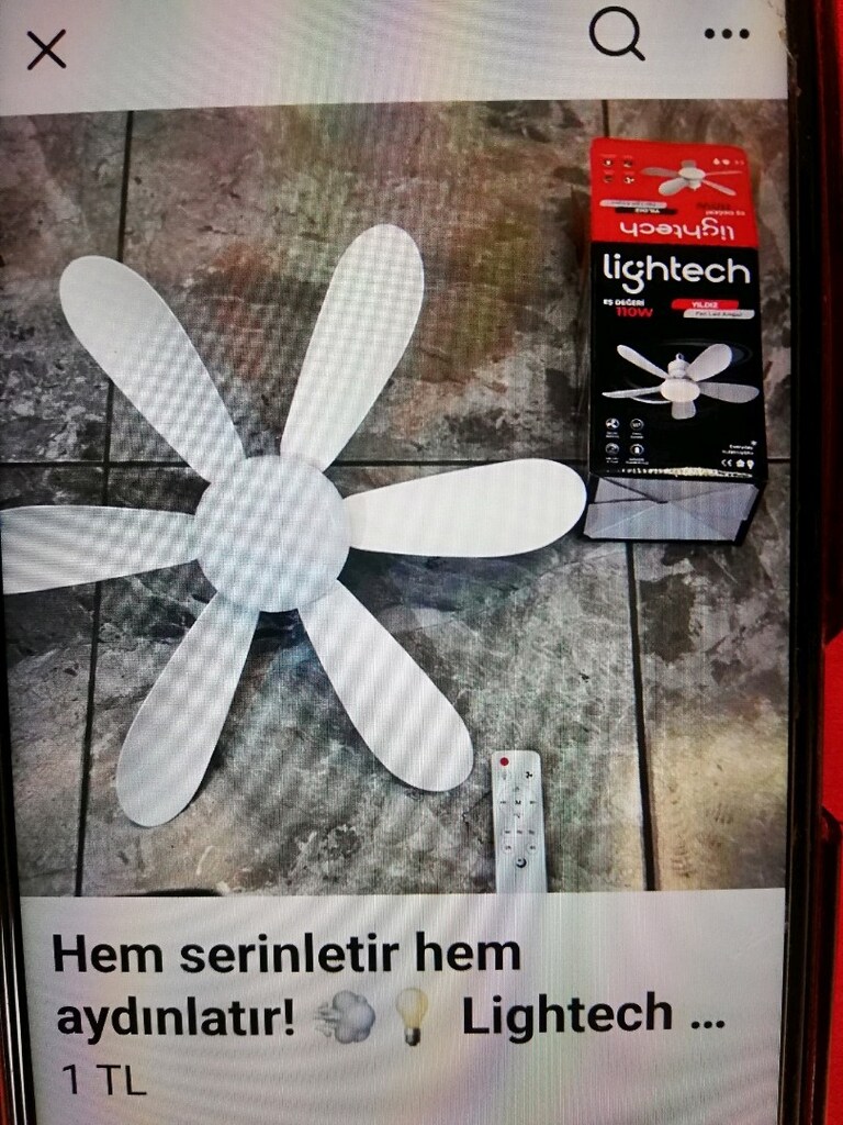 Kaliteli. 6.kanatli tavan vantilatör - 2