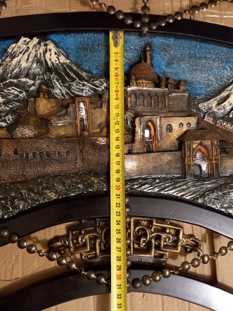 VİNTAGE "İSHAK PAŞA SARAYI"POLYESTER KABARTMA TABLO - 14