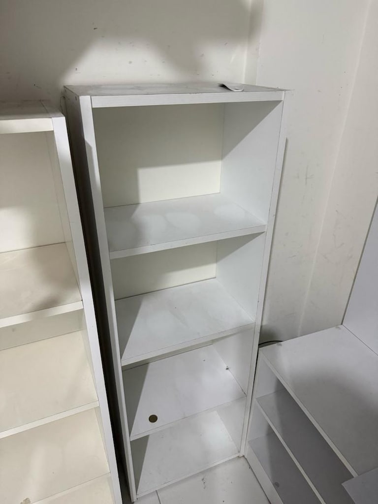 2 Adet Çok Amaçlı Kitaplık / Ayakkabılık Raf Ünitesi - Beyaz - 4
