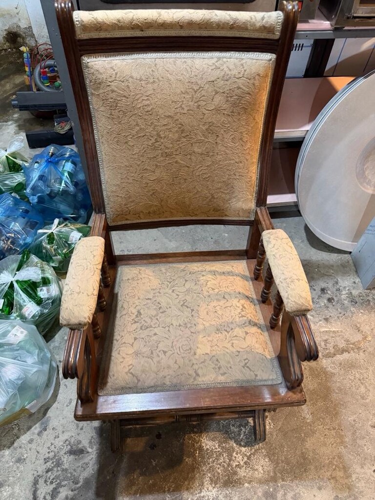 2 adet antika sallanmalı sandalye - 4