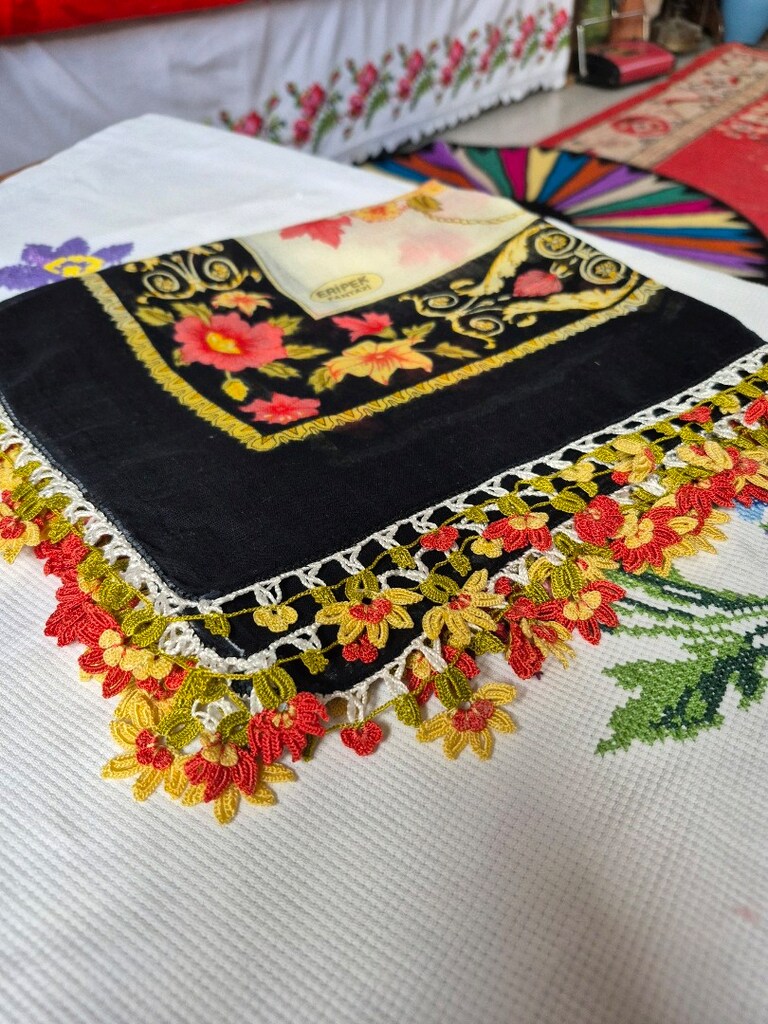 El emeği ceyizlik pamuklu yazma - 4