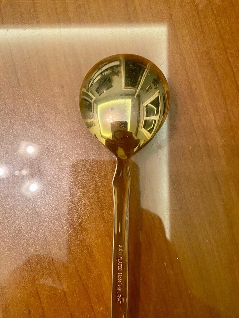 ALTIN KAPLAMA KAŞIK GOLD PLATED SPOON - 2