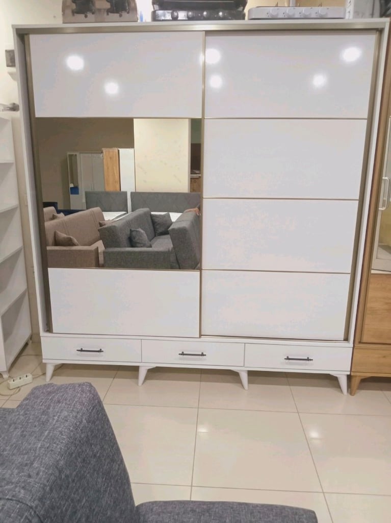 *SIFIR* Sürgülü Gardrop dolap gardırop gardolap NAKLİYE BİZDEN - 2