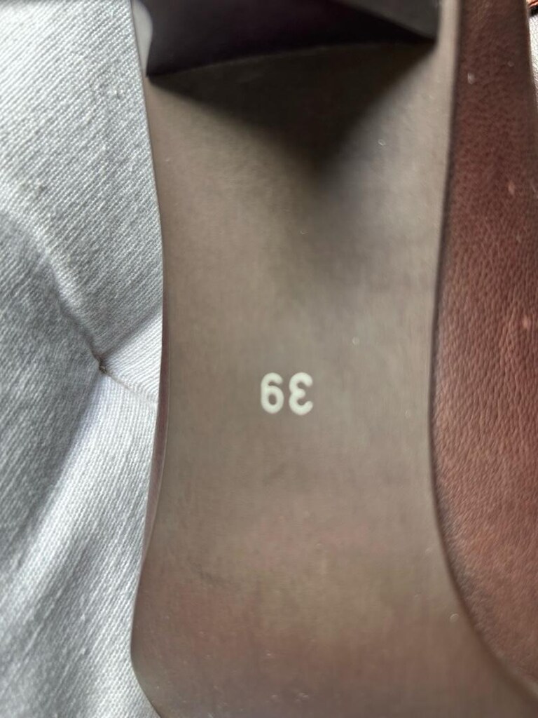 Vintage 39 numara Kahverengi deri topuklu az kullanılmış ayakkabı - 6