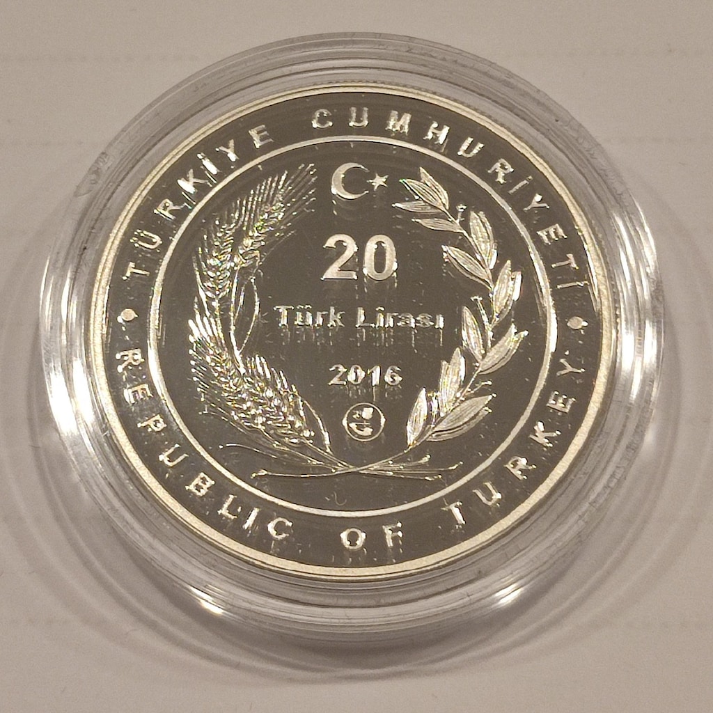 Atatürk'ün Samsuna çıkışının 100. yılı anısına gümüş hatıra para - 4