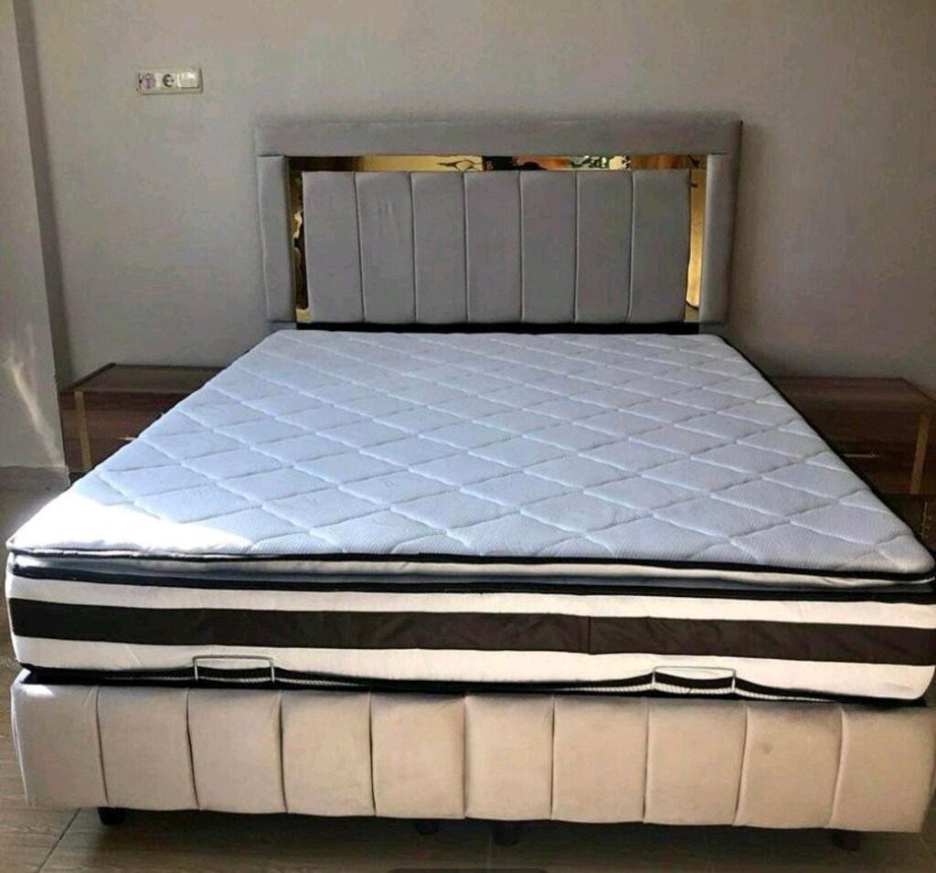 Lüks çift kişilik baza başlık yatak takımlarımız model ve renk seçenek - 8