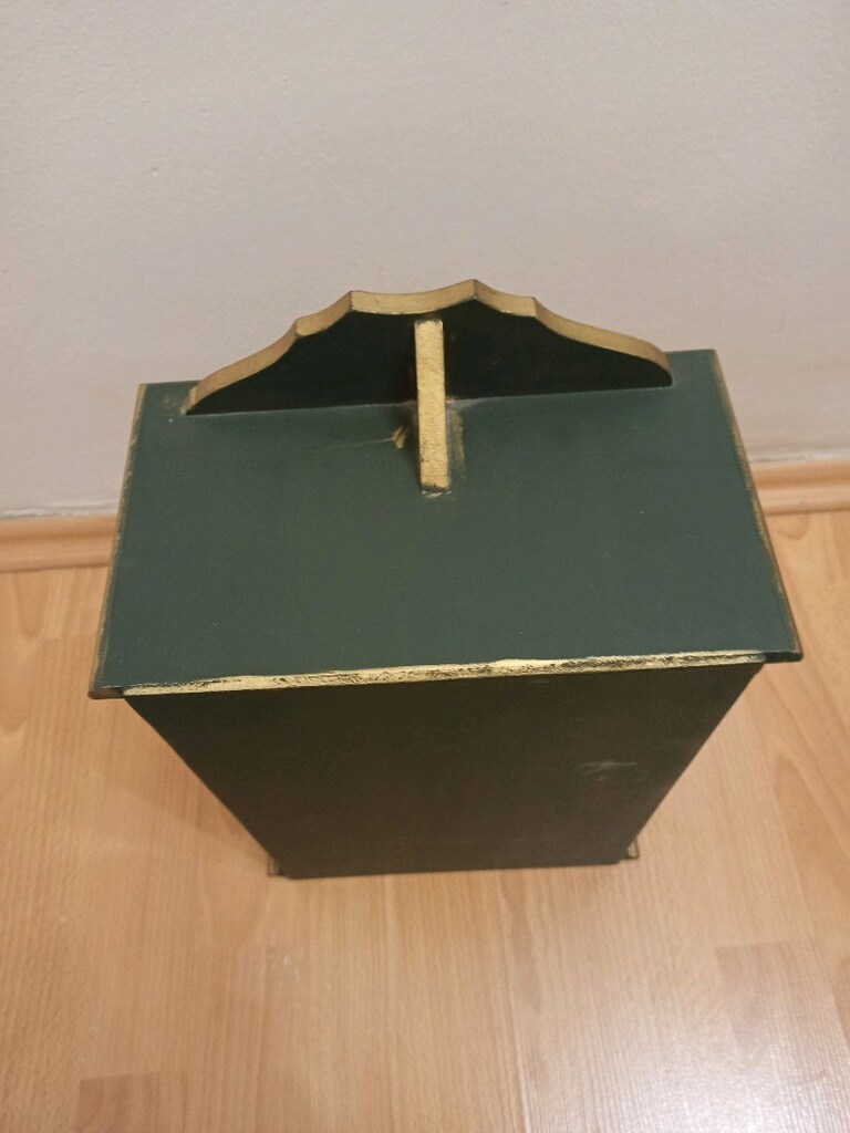 Vintage Üç Çekmeceli Ahşap Kutu - 9