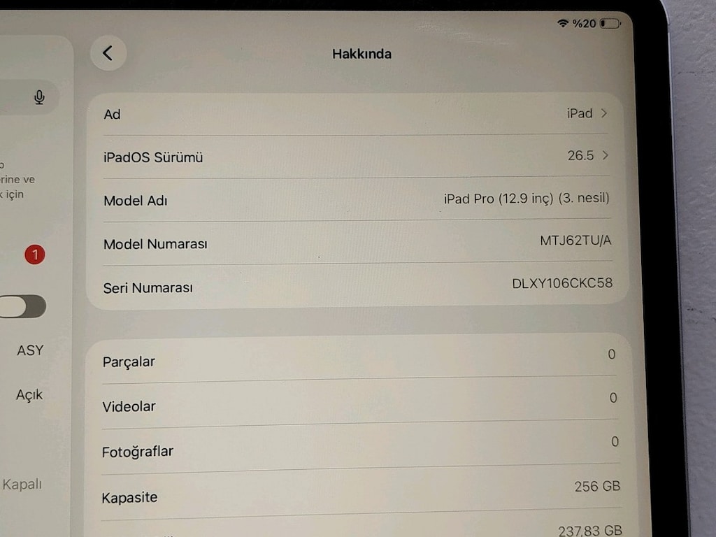 Apple iPad Pro 12.9” 3. Nesil 256GB WİFİ CELLULAR – Temiz ve Sorunsuz - 3