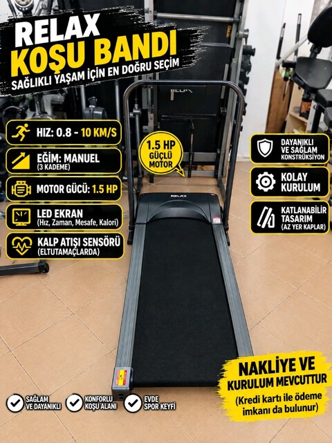 KOŞU BANDI YÜRÜME BANDI SORUMSUZ TEMİZ KUMANDALI