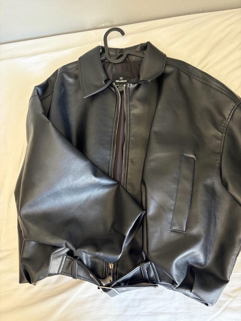Pull And Bear Deri Ceket Siyah — görsel 4/6