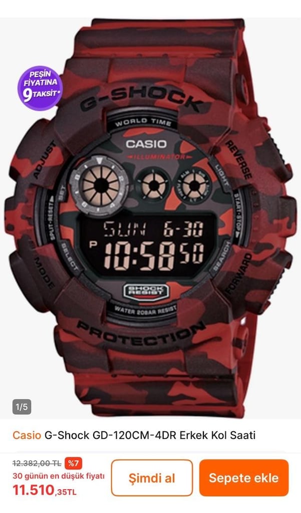 Casio G-Shock -120CM-4ADR - 8