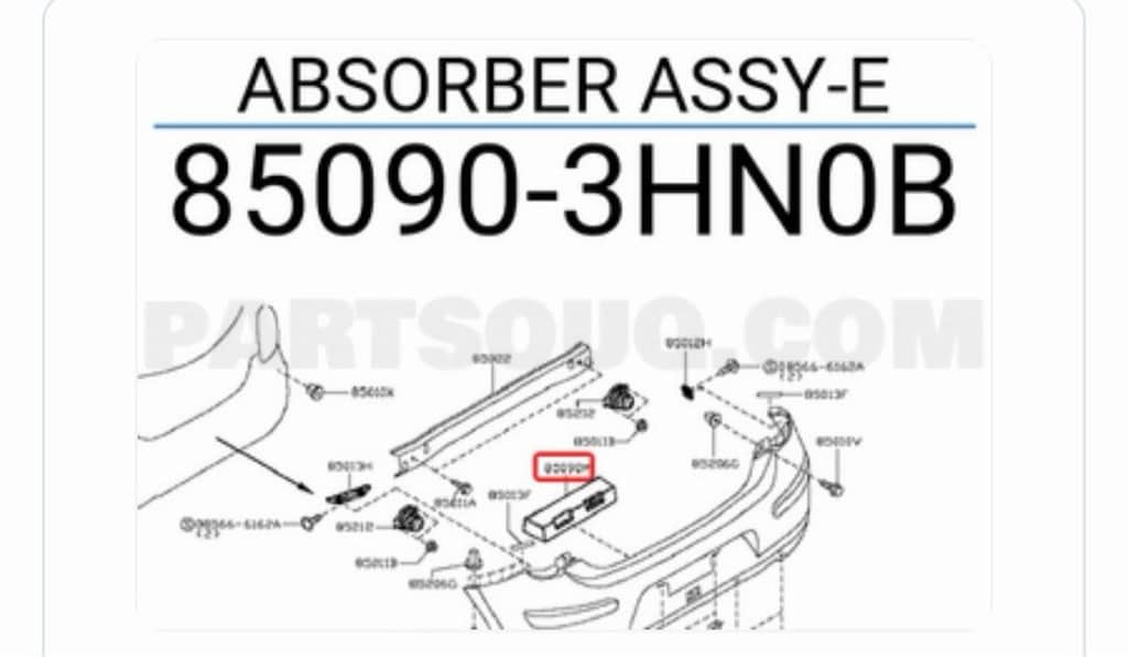 Nissan Micra K13 arka tampon darbe köpüğü 2013-2018 - Orjınal 850903h - 3