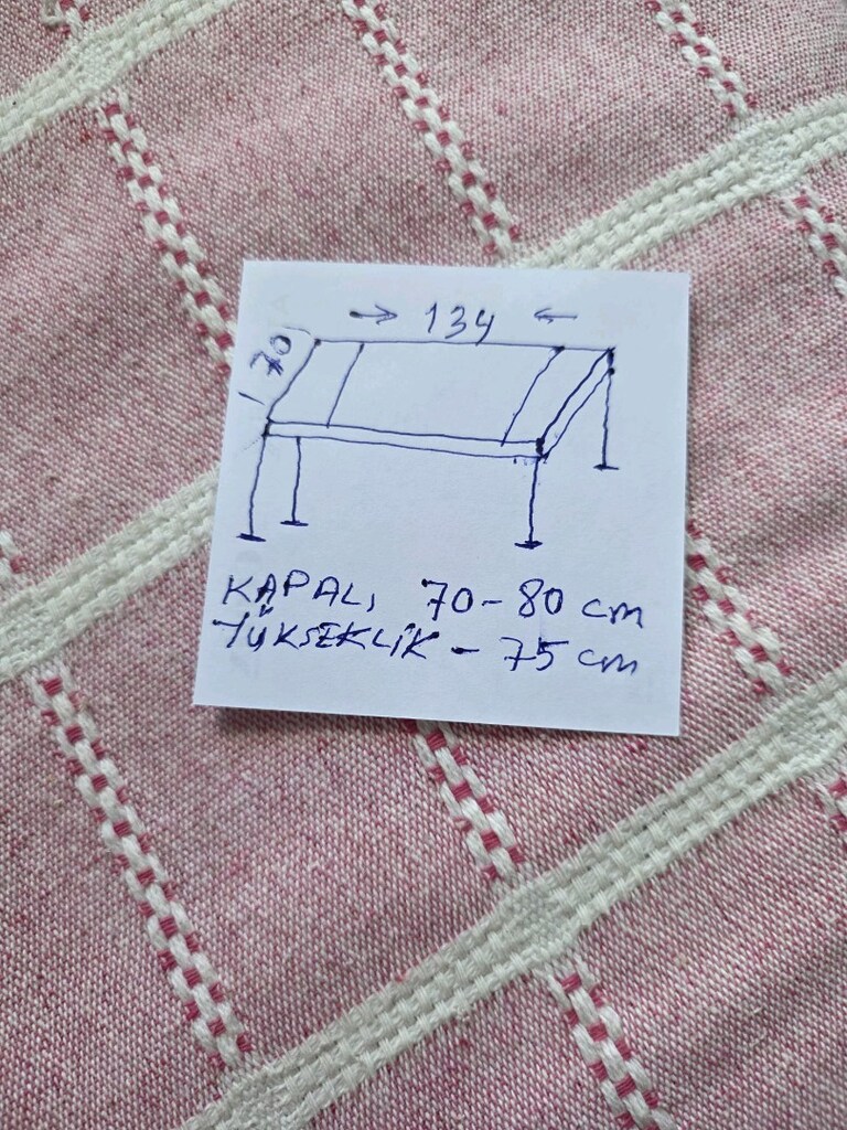 açılır kapanır beyaz renkte mutfak yemek masası - 3