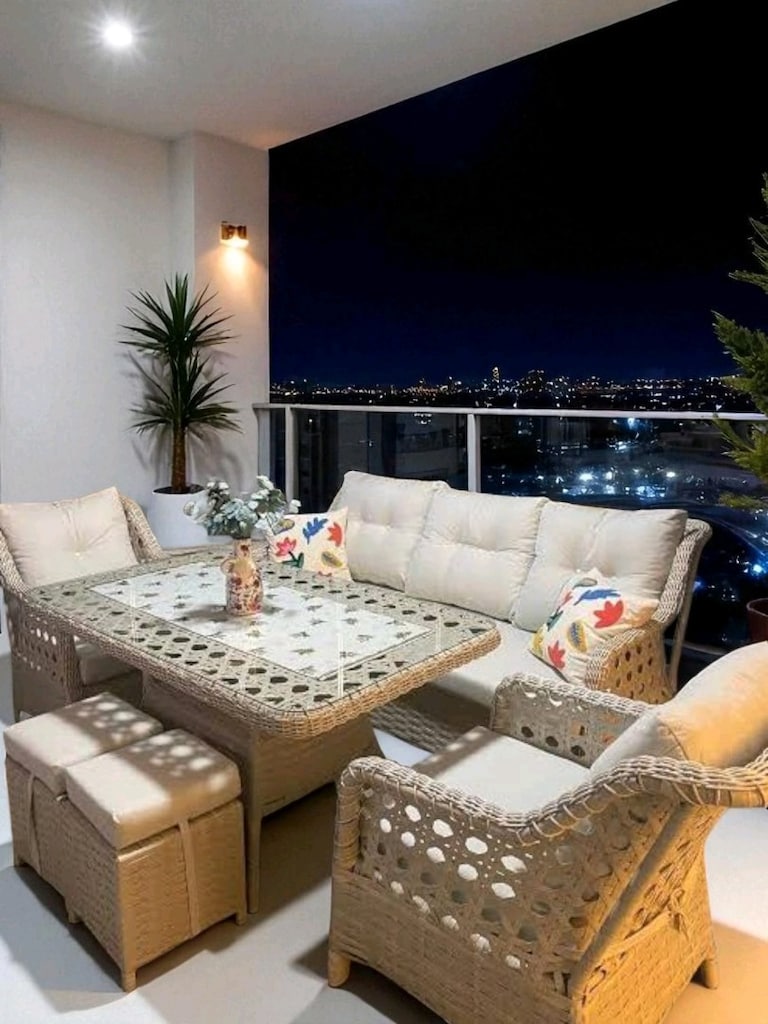 rattan oturma Grubu, bahçe balkon mobilyasi, koltuk takımı - 4