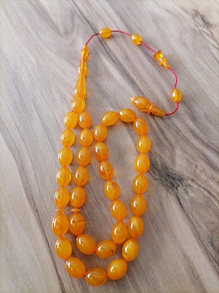 Sıkma Kehribar Tesbih - 2