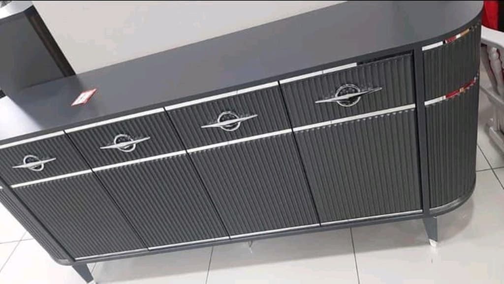 GRİ OVAL KONSOL 180CM TV ÜNİTESİ - 2