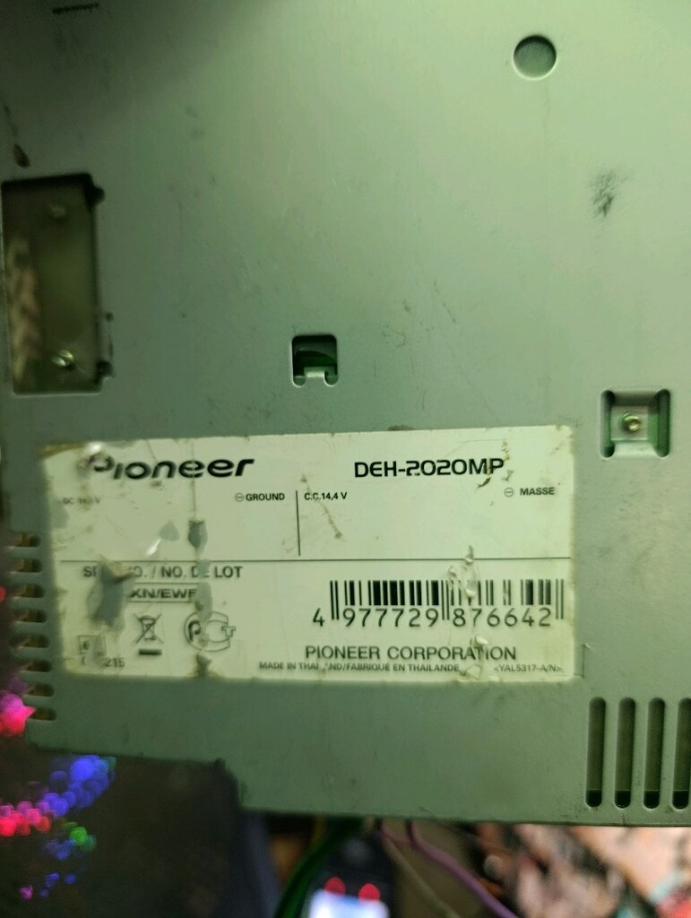 PİONEER deh-2020mp aux radio mp3 extra yaninda Bluetooth cihazı verile - 6