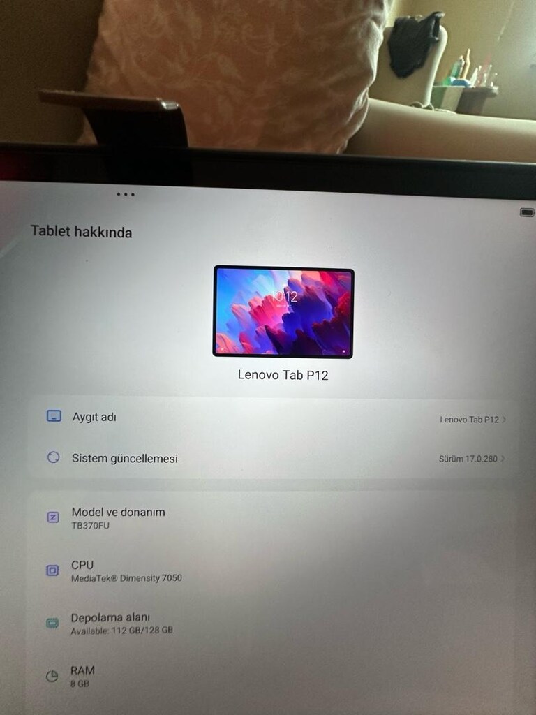 LENOVO TAB P12 dev ekran 12.7 inç - 4