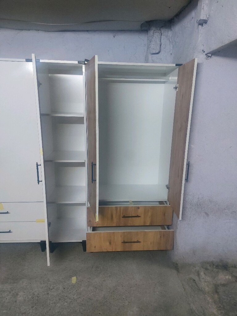 sıfır 3 kapaklı elbise dolabı kendi imalatımız - 2