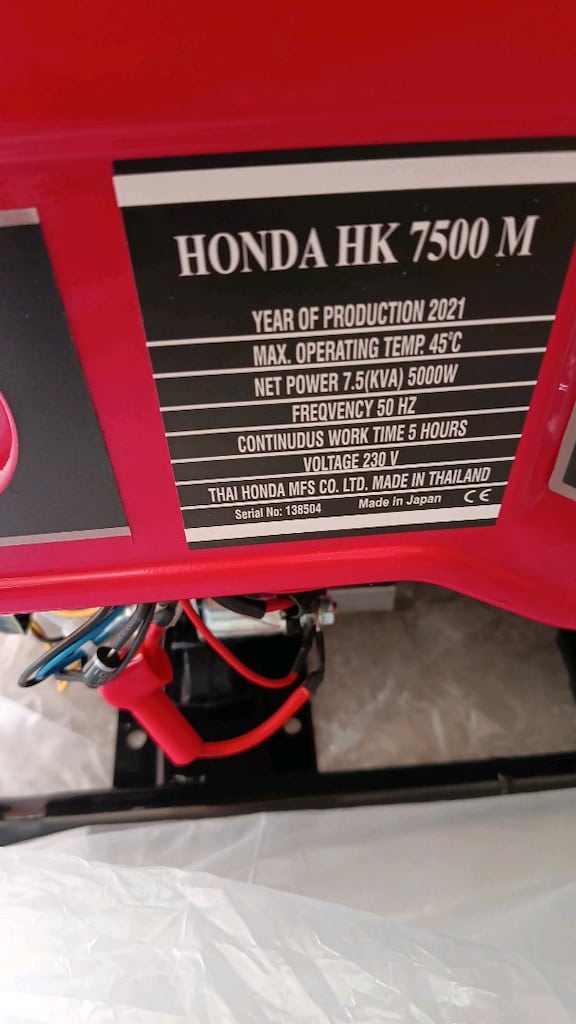 Honda 7.5 Kwa Sıfır jeneratör - 4